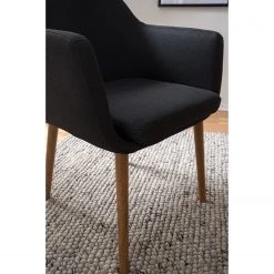 Mørteens Chaises à accoudoirs Nicholas XXL - Tissu Cors: Anthracite - 1 chaise -Chaises Soldes 1000215111 210126 12583300003 DETAILS P000000001000215111