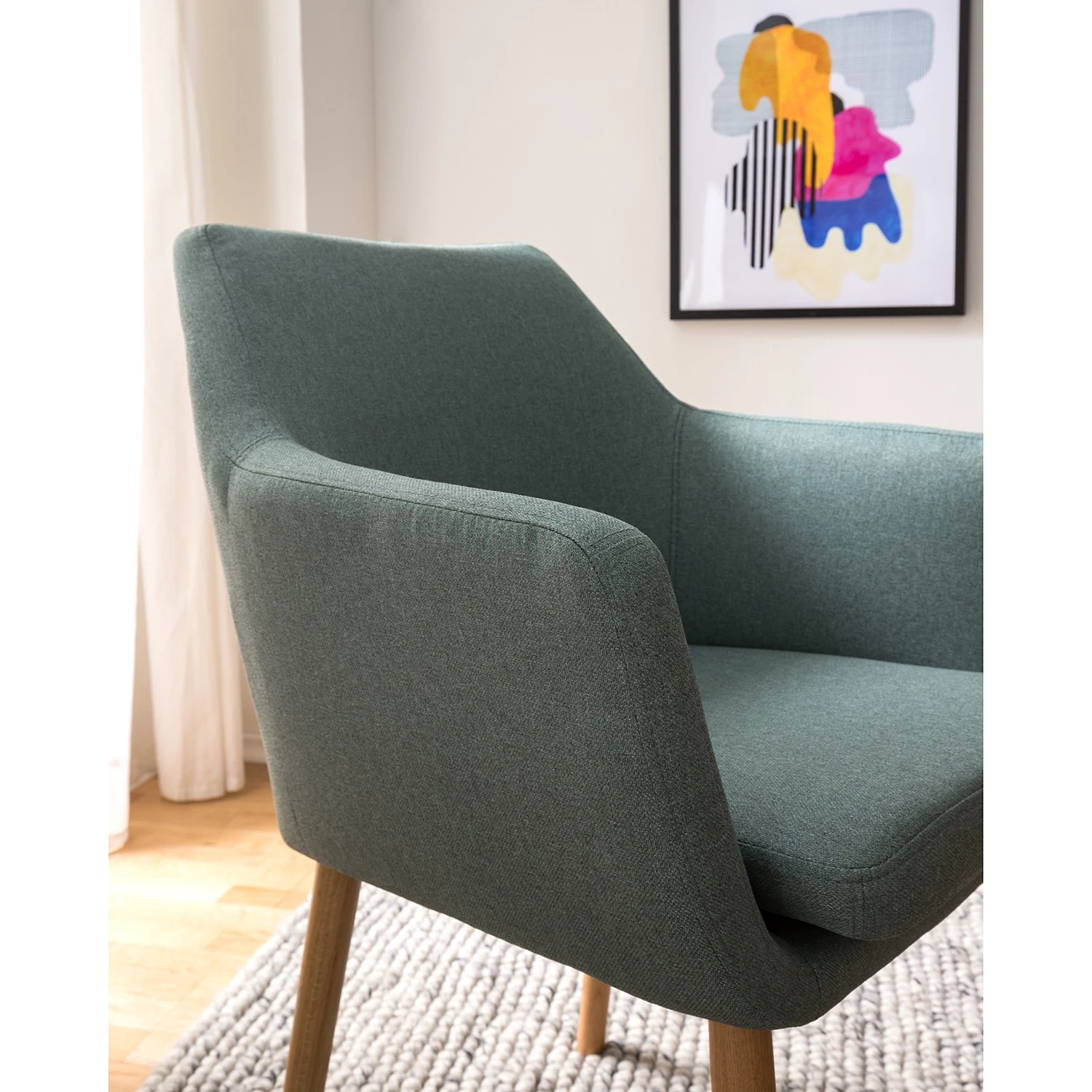 Mørteens Chaises à accoudoirs Nicholas XXL - Tissu Cors: Gris menthe - 1 chaise 12 Mørteens Chaises à accoudoirs Nicholas XXL - Tissu Cors: Gris menthe - 1 chaise – Image 10