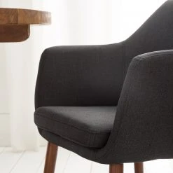 Mørteens Chaises à accoudoirs Nicholas I - Tissu Cors: Anthracite - 1 chaise -Chaises Soldes 1000215123 210115 12245700037 DETAILS P000000001000215123