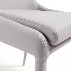 Loftscape Chaises capitonnées Doyline II (2 él.) - Tissu / Imitation cuir - Beige -Chaises Soldes 1000216151 200623 13432000020 DETAILS P000000001000216151