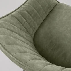 Red Living Chaises à accoudoirs Haslet II (2 él.) - Imitation cuir / Acier - Noir - Vert vintage -Chaises Soldes 1000216170 200623 13442300086 DETAILS P000000001000216170