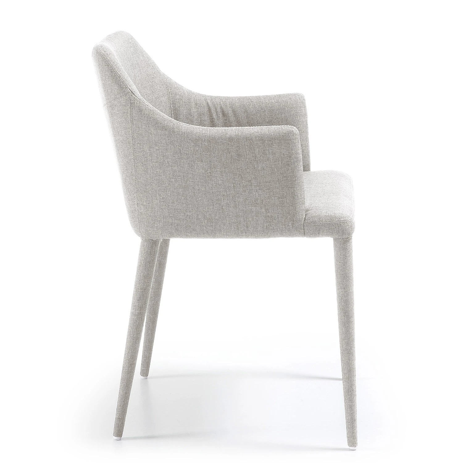 Loftscape Chaises à accoudoirs Dayline I (2 él.) - Tissu / Acier - Gris clair 4 Loftscape Chaises à accoudoirs Dayline I (2 él.) - Tissu / Acier - Gris clair – Image 2