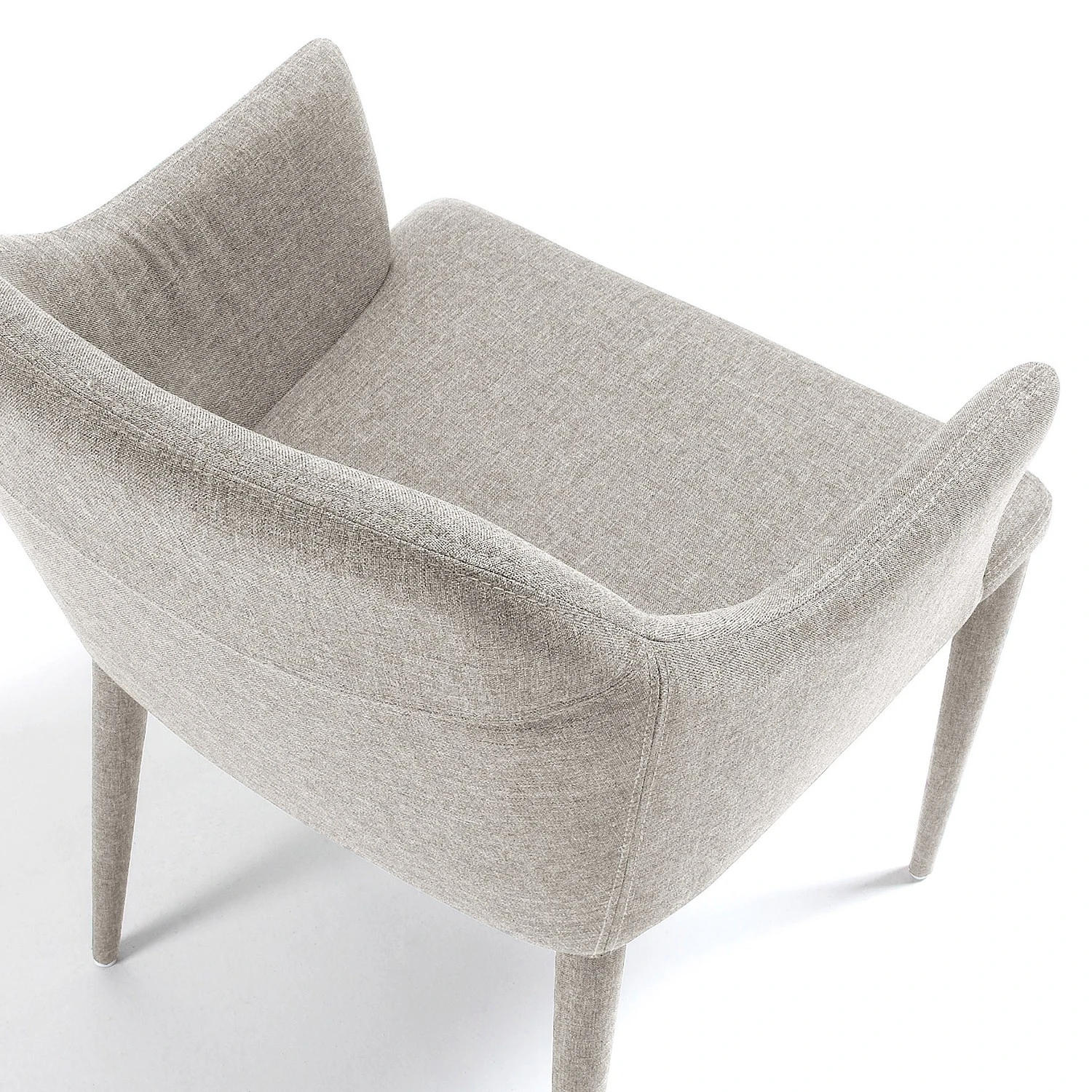 Loftscape Chaises à accoudoirs Dayline I (2 él.) - Tissu / Acier - Gris clair 6 Loftscape Chaises à accoudoirs Dayline I (2 él.) - Tissu / Acier - Gris clair – Image 4