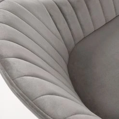 Jack & Alice Chaises à accoudoirs Haslet I (lot de 2) - Velours / Acier - Noir - Gris -Chaises Soldes 1000216192 200623 13470300235 DETAILS P000000001000216192