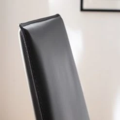 Fredriks Chaises Portola (lot de 2) - Cuir recyclé / Fer - Noir -Chaises Soldes 1000216618 210217 17120700006 DETAILS P000000001000216618