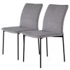 Fredriks Chaises Wines (lot de 2) - Tissu / Fer - Gris clair -Chaises Soldes 1000216623 210125 12454600009 IMAGE P000000001000216623