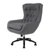 Jack & Alice Fauteuil de bureau Bracon II - Tissé à plat / Nylon - Gris foncé / Noir -Chaises Soldes 1000218350 220330 010 IMAGE P000000001000218350