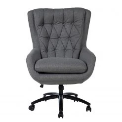 Jack & Alice Fauteuil de bureau Bracon II - Tissé à plat / Nylon - Gris foncé / Noir -Chaises Soldes 1000218350 220330 030 DETAILS P000000001000218350