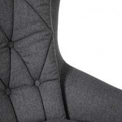 Jack & Alice Fauteuil de bureau Bracon II - Tissé à plat / Nylon - Gris foncé / Noir -Chaises Soldes 1000218350 220330 050 DETAILS P000000001000218350