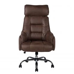 Furnitive Chaise de bureau Grately - Microfibre / Nylon - Marron / Noir -Chaises Soldes 1000218362 220330 030 DETAILS P000000001000218362