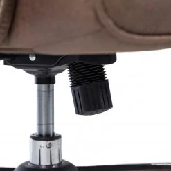 Furnitive Chaise de bureau Grately - Microfibre / Nylon - Marron / Noir -Chaises Soldes 1000218362 220330 075 DETAILS P000000001000218362