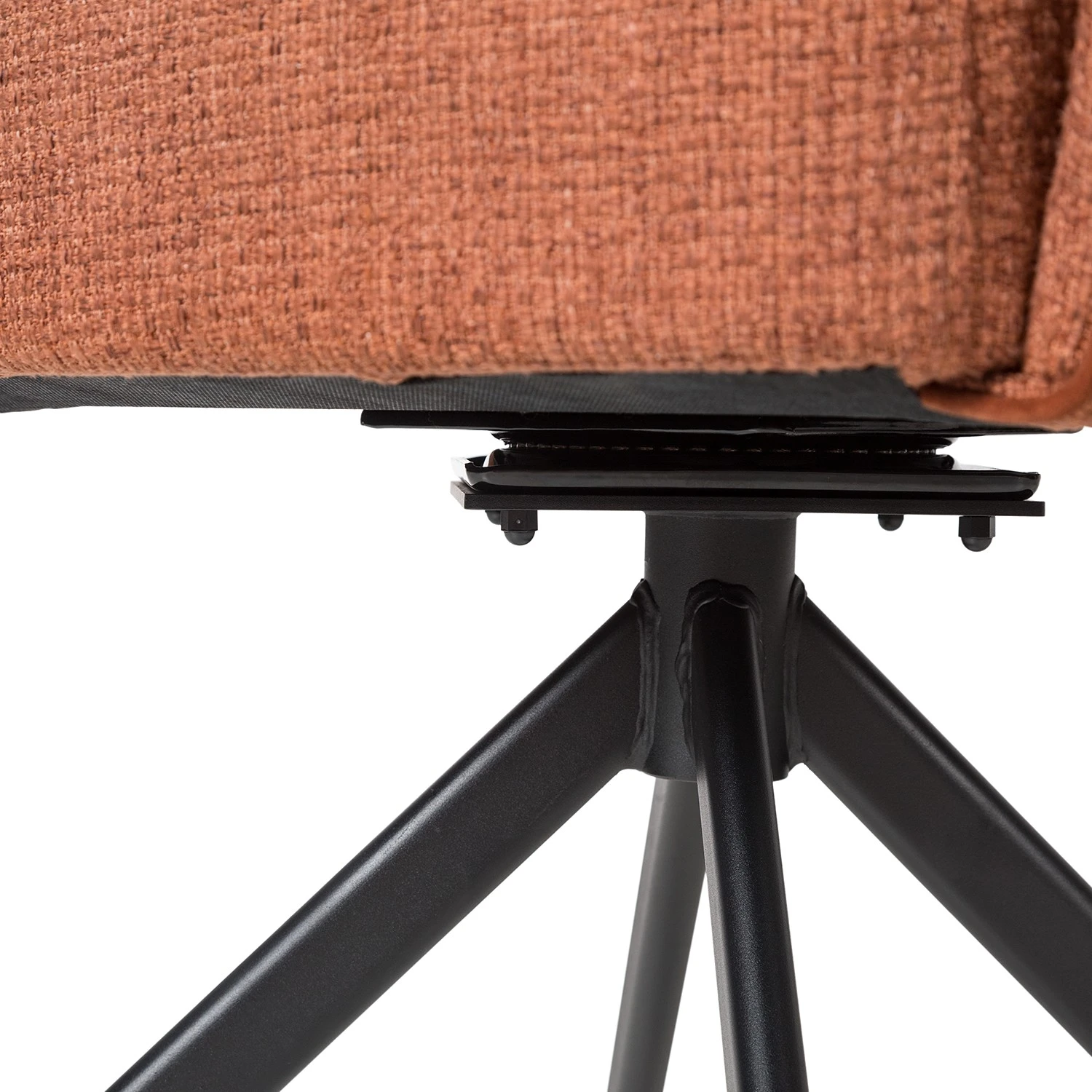 Fredriks Chaise à accoudoirs Tustin - Tissu / Métal - Marron rouille / Noir mat 20 Fredriks Chaise à accoudoirs Tustin - Tissu / Métal - Marron rouille / Noir mat – Image 18