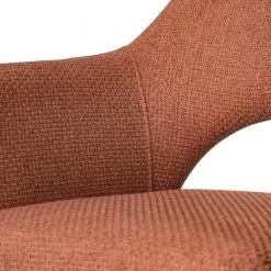 Fredriks Chaise à accoudoirs Tustin - Tissu / Métal - Marron rouille / Noir mat 44 Fredriks Chaise à accoudoirs Tustin - Tissu / Métal - Marron rouille / Noir mat -Chaises Soldes 1000218415 210303 08151000008 DETAILS P000000001000218415