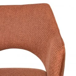 Fredriks Chaise à accoudoirs Tustin - Tissu / Métal - Marron rouille / Noir mat 45 Fredriks Chaise à accoudoirs Tustin - Tissu / Métal - Marron rouille / Noir mat -Chaises Soldes 1000218415 210303 08151100009 DETAILS P000000001000218415