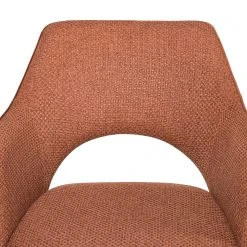 Fredriks Chaise à accoudoirs Tustin - Tissu / Métal - Marron rouille / Noir mat 46 Fredriks Chaise à accoudoirs Tustin - Tissu / Métal - Marron rouille / Noir mat -Chaises Soldes 1000218415 210303 08151300010 DETAILS P000000001000218415