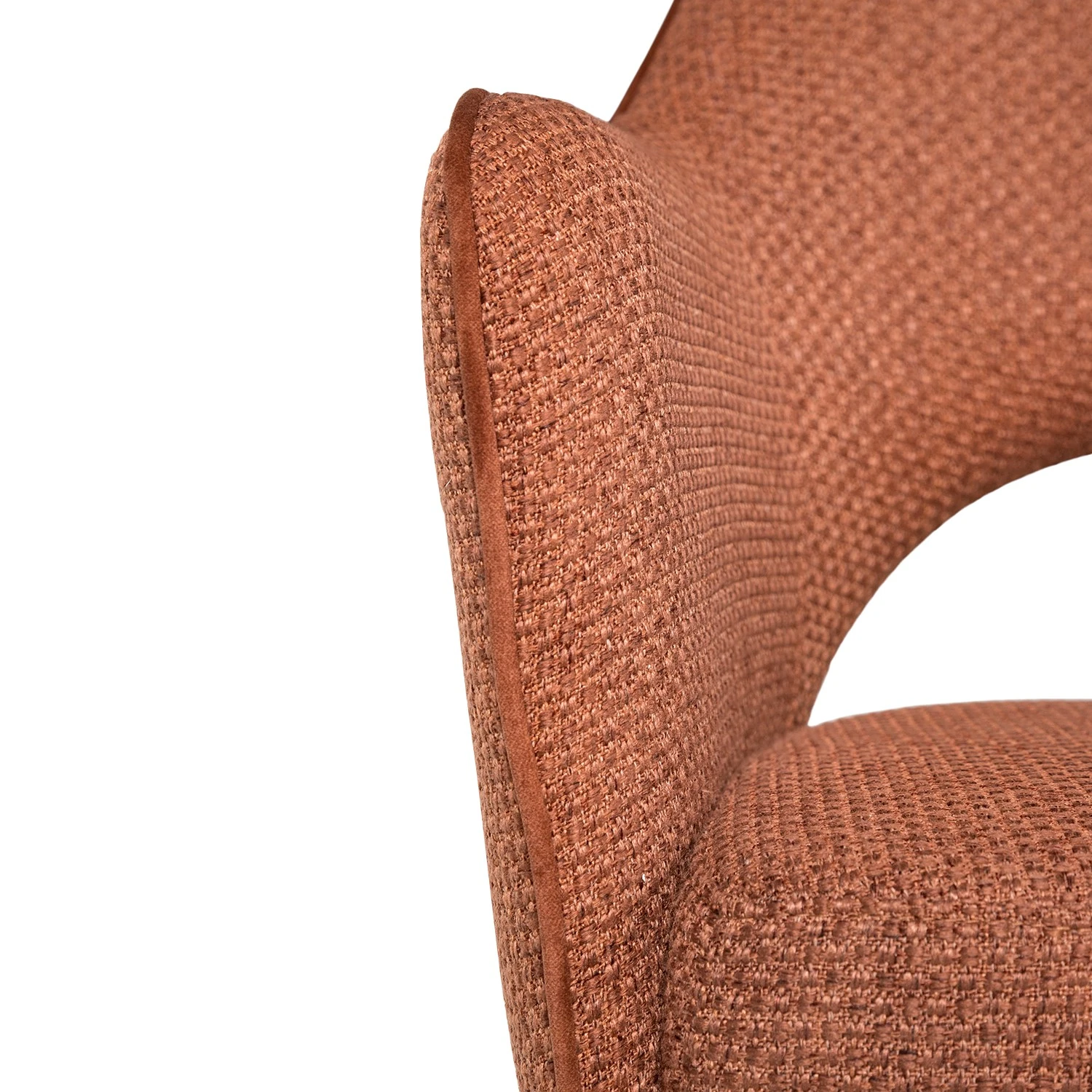 Fredriks Chaise à accoudoirs Tustin - Tissu / Métal - Marron rouille / Noir mat 25 Fredriks Chaise à accoudoirs Tustin - Tissu / Métal - Marron rouille / Noir mat – Image 23