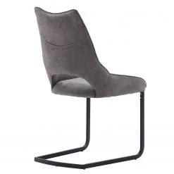 Fredriks Chaises cantilever Nadros (lot de 2) - Microfibre / Métal - Gris vintage / Noir mat 19 Fredriks Chaises cantilever Nadros (lot de 2) - Microfibre / Métal - Gris vintage / Noir mat -Chaises Soldes 1000218451 201204 16491100003 DETAILS P000000001000218451