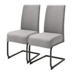 Chaises cantilever Evila (lot de 2) - Gris lumineux