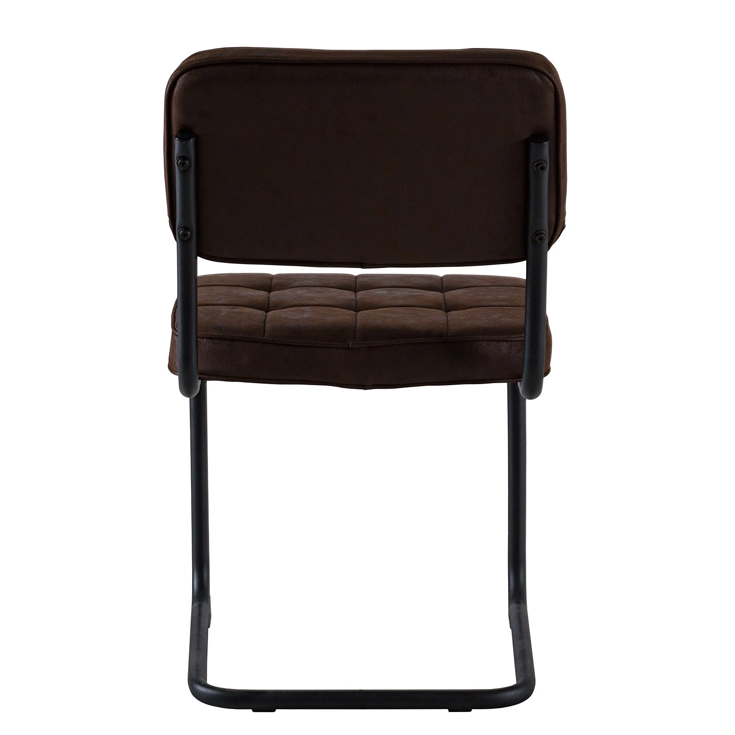 Ars manufacti Chaises cantilever Dalcross (lot de 2) - Microfibre / Métal - Marron 9 Ars manufacti Chaises cantilever Dalcross (lot de 2) - Microfibre / Métal - Marron – Image 7