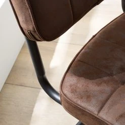 Ars manufacti Chaises cantilever Dalcross (lot de 2) - Microfibre / Métal - Marron 27 Ars manufacti Chaises cantilever Dalcross (lot de 2) - Microfibre / Métal - Marron -Chaises Soldes 1000219292 210223 14200900008 DETAILS P000000001000219292