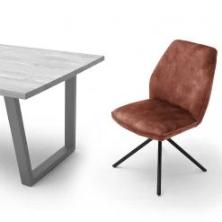 Fredriks Chaises capitonnées Oaklawn (lot de 2) - Marron rouille -Chaises Soldes 1000224871 201016 12354500103 DETAILS P000000001000224871