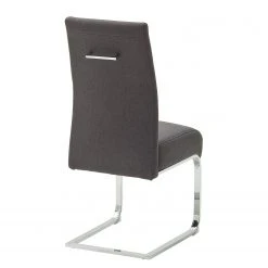 Fredriks Chaises cantilever Oxhill (lot de 2) - maille fin / Acier - Anthracite / Chrome -Chaises Soldes 1000224873 201016 12355400112 DETAILS P000000001000224873