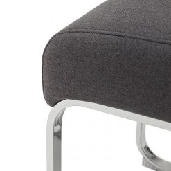 Fredriks Chaises cantilever Oxhill (lot de 2) - maille fin / Acier - Anthracite / Chrome -Chaises Soldes 1000224873 201016 12355800115 DETAILS P000000001000224873