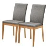 Schösswender Chaises capitonnées Roberto II(lot de 2) - Microfibre / Duramen de hêtre massif - Gris / Duramen de hêtre -Chaises Soldes 1000225949 200923 06234300017 IMAGE P000000001000225949