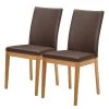 Schösswender Chaises capitonnées Roberto I (lot de 2) - Imitation cuir / Duramen de hêtre massif - Marron foncé / Duramen de hêtre 2 Schösswender Chaises capitonnées Roberto I (lot de 2) - Imitation cuir / Duramen de hêtre massif - Marron foncé / Duramen de hêtre -Chaises Soldes 1000225954 200923 06241900044 IMAGE P000000001000225954