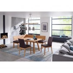 Schösswender Chaises capitonnées Roberto I (lot de 2) - Imitation cuir / Duramen de hêtre massif - Marron foncé / Duramen de hêtre -Chaises Soldes 1000225954 200923 06242300046 MOOD DETAILS P000000001000225954 mood