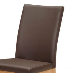 Schösswender Chaises capitonnées Roberto I (lot de 2) - Imitation cuir / Duramen de hêtre massif - Marron foncé / Duramen de hêtre -Chaises Soldes 1000225954 200923 06242800048 DETAILS P000000001000225954