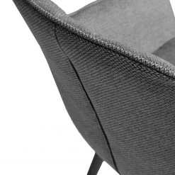 Red Living Chaises à accoudoirs Amira II (lot de 2) - Tissu / Acier - Gris -Chaises Soldes 1000225985 200917 06364300044 DETAILS P000000001000225985