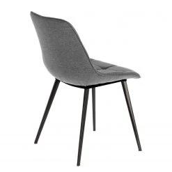 Red Living Chaises capitonnées Kellia II (lot de 2) - Tissu / Acier - Gris 10 Red Living Chaises capitonnées Kellia II (lot de 2) - Tissu / Acier - Gris -Chaises Soldes 1000225992 200917 06371600104 DETAILS P000000001000225992