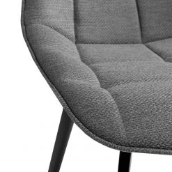 Red Living Chaises capitonnées Kellia II (lot de 2) - Tissu / Acier - Gris 11 Red Living Chaises capitonnées Kellia II (lot de 2) - Tissu / Acier - Gris -Chaises Soldes 1000225992 200917 06371700105 DETAILS P000000001000225992