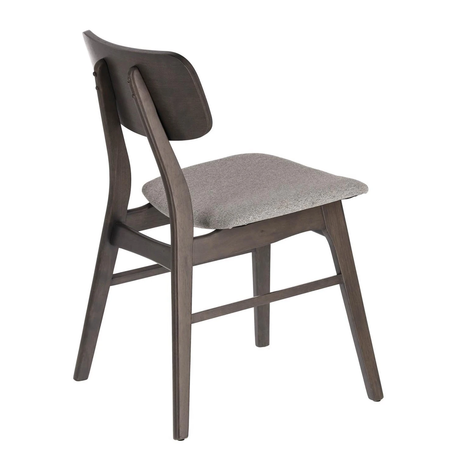 Norrwood Chaises Varkaus III (lot de 2) - Tissu / Placage en frêne et hévéa massif - gris clair / Frêne foncé 5 Norrwood Chaises Varkaus III (lot de 2) - Tissu / Placage en frêne et hévéa massif - gris clair / Frêne foncé – Image 3