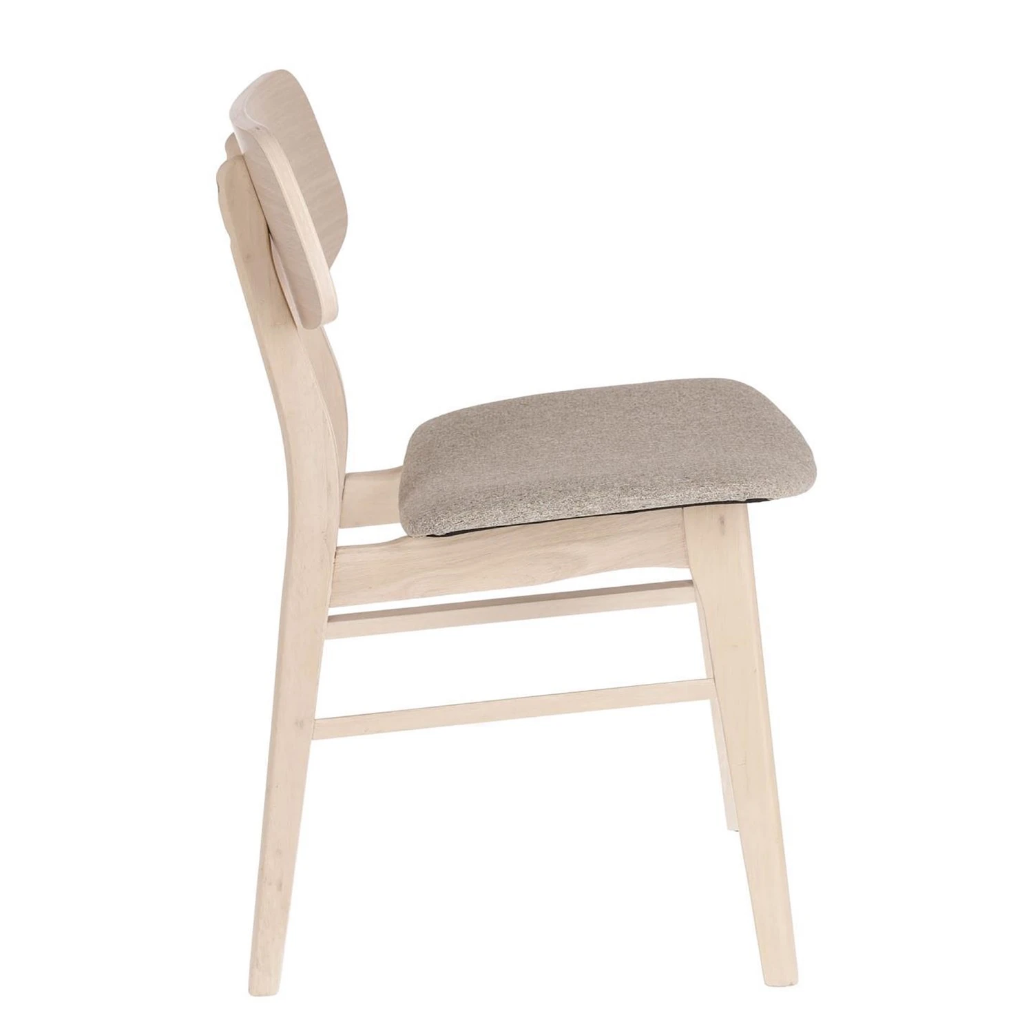 Norrwood Chaises Varkaus I (lot de 2) - Tissu / Placage en chêne et hévéa massif - Sahara / Chêne 4 Norrwood Chaises Varkaus I (lot de 2) - Tissu / Placage en chêne et hévéa massif - Sahara / Chêne – Image 2