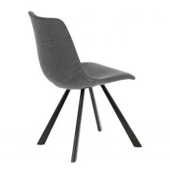 Red Living Chaises capitonnées Gouvy (lot de 2) - Tissu / Acier - Gris -Chaises Soldes 1000225999 200917 06375200161 DETAILS P000000001000225999