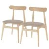 Norrwood Chaises Apukka (lot de 2) - Tissu / Hévéa massif - Sahara -Chaises Soldes 1000226015 200917 06390500259 IMAGE P000000001000226015