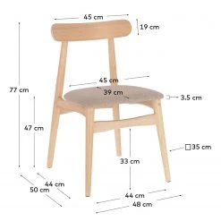 Norrwood Chaises Apukka (lot de 2) - Tissu / Hévéa massif - Sahara 19 Norrwood Chaises Apukka (lot de 2) - Tissu / Hévéa massif - Sahara -Chaises Soldes 1000226015 200917 06391200268 SKETCH DETAILS P000000001000226015 sketch