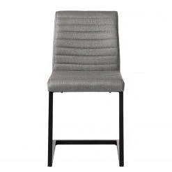 Ars manufacti Chaises Finga III (lot de 2) - Tissage à plat / Fer - Gris / Noir -Chaises Soldes 1000226368 210608 14152400002 DETAILS P000000001000226368