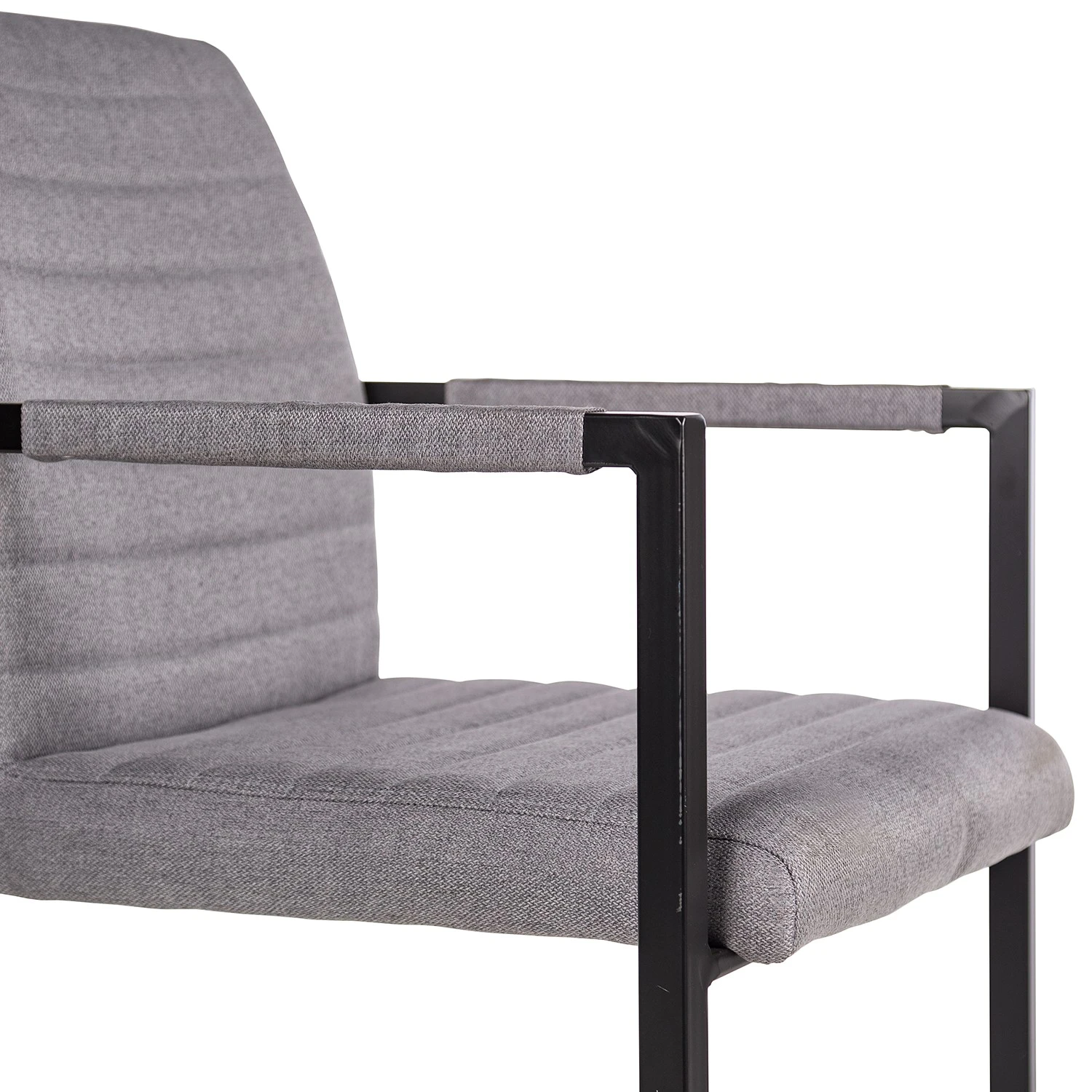 Ars manufacti Fauteuil Finga III - Tissage à plat / Fer - Gris / Noir 9 Ars manufacti Fauteuil Finga III - Tissage à plat / Fer - Gris / Noir – Image 7