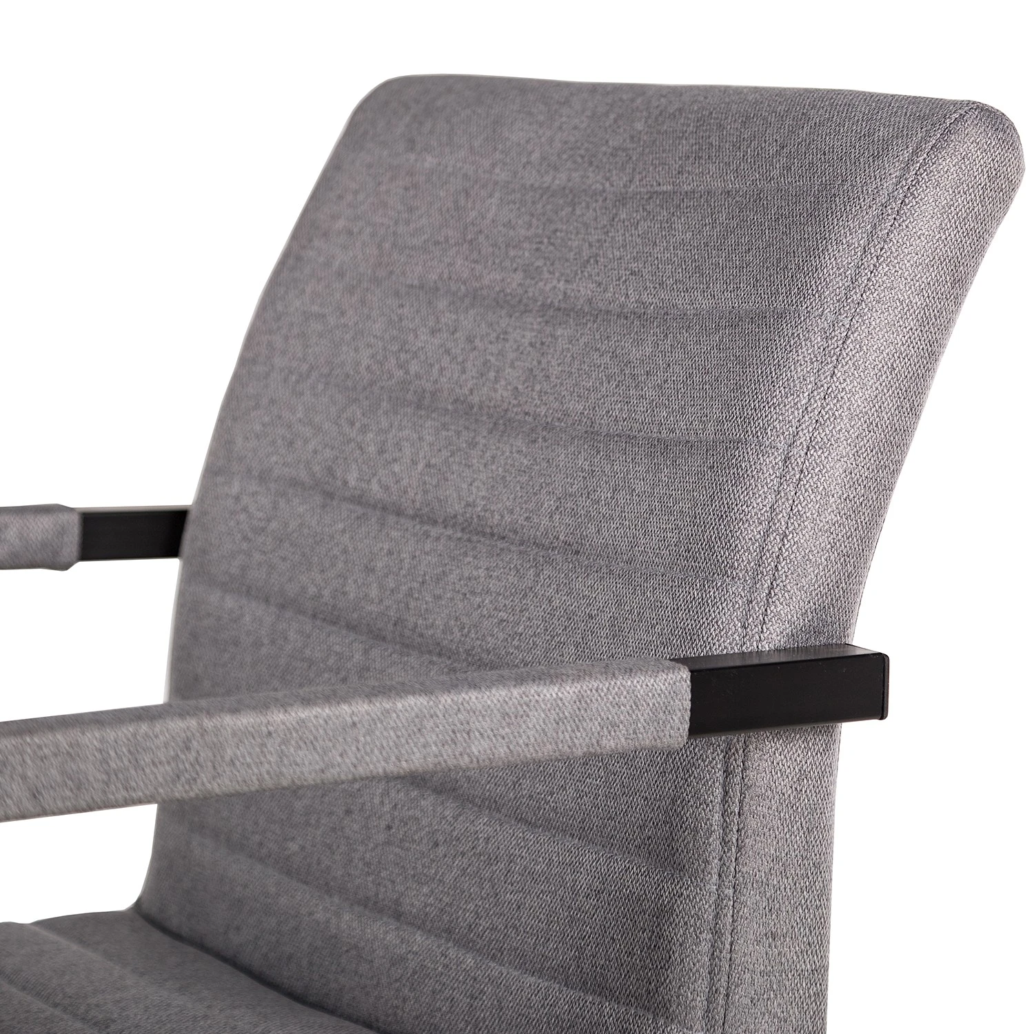 Ars manufacti Fauteuil Finga III - Tissage à plat / Fer - Gris / Noir 11 Ars manufacti Fauteuil Finga III - Tissage à plat / Fer - Gris / Noir – Image 9