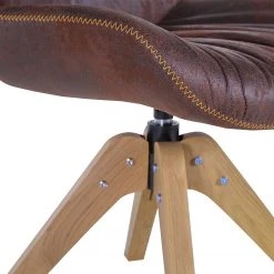 Red Living Chaises capitonnées Wilbur (lot de 2) - Marron vintage -Chaises Soldes 1000227838 201016 13355600085 DETAILS P000000001000227838