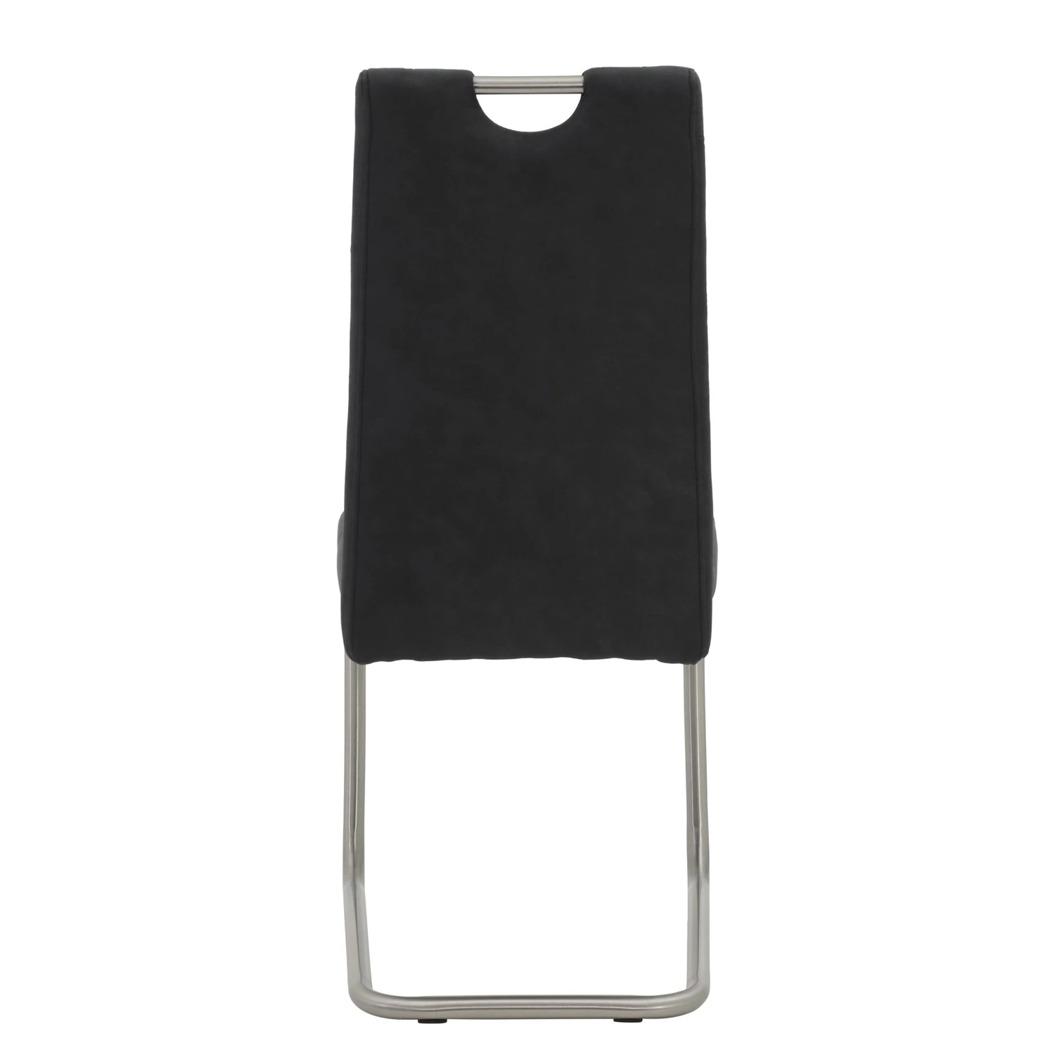 Loftscape Chaise cantilever Wisches - Microfibre / Acier inoxydable - Anthracite - Lot de 2 7 Loftscape Chaise cantilever Wisches - Microfibre / Acier inoxydable - Anthracite - Lot de 2 – Image 5