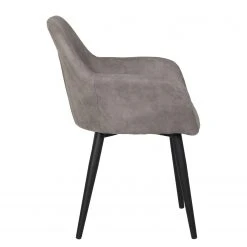 Loftscape Chaises à accoudoirs Trappe (lot de 2) - Microfibre / Acier - Gris fumé 13 Loftscape Chaises à accoudoirs Trappe (lot de 2) - Microfibre / Acier - Gris fumé -Chaises Soldes 1000228924 201104 15385600082 DETAILS P000000001000228924