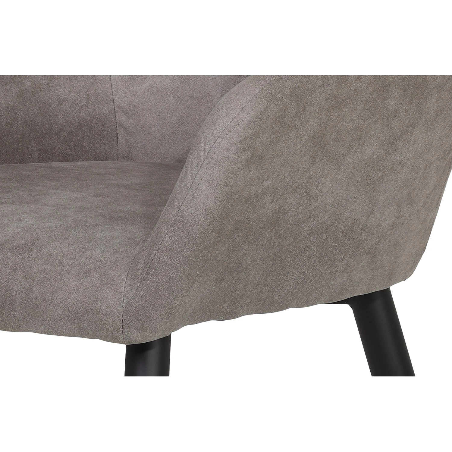 Loftscape Chaises à accoudoirs Trappe (lot de 2) - Microfibre / Acier - Gris fumé 8 Loftscape Chaises à accoudoirs Trappe (lot de 2) - Microfibre / Acier - Gris fumé – Image 6