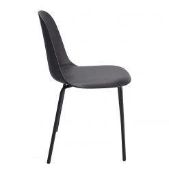 Loftscape Chaises Borny I (lot de 2) - Matière plastique - Fer - Noir -Chaises Soldes 1000229589 201104 14083500082 DETAILS P000000001000229589