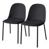 Loftscape Chaises Borny I (lot de 2) - Matière plastique - Fer - Noir -Chaises Soldes 1000229589 210706 11394100015 IMAGE P000000001000229589