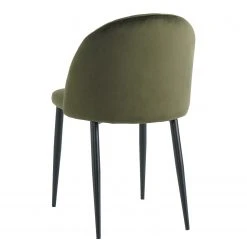 Jack & Alice Chaises capitonnées Jacklin IV (2 élém.) - Velours / Fer - Vert olive -Chaises Soldes 1000230152 210708 14552700060 DETAILS P000000001000230152