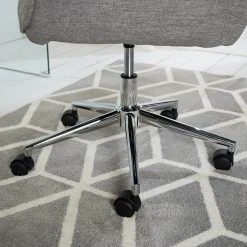 Furnitive Chaise de bureau Valady II - Microfibre / Fer - Gris / Chrome 32 Furnitive Chaise de bureau Valady II - Microfibre / Fer - Gris / Chrome -Chaises Soldes 1000230741 220629 033 DETAILS P000000001000230741